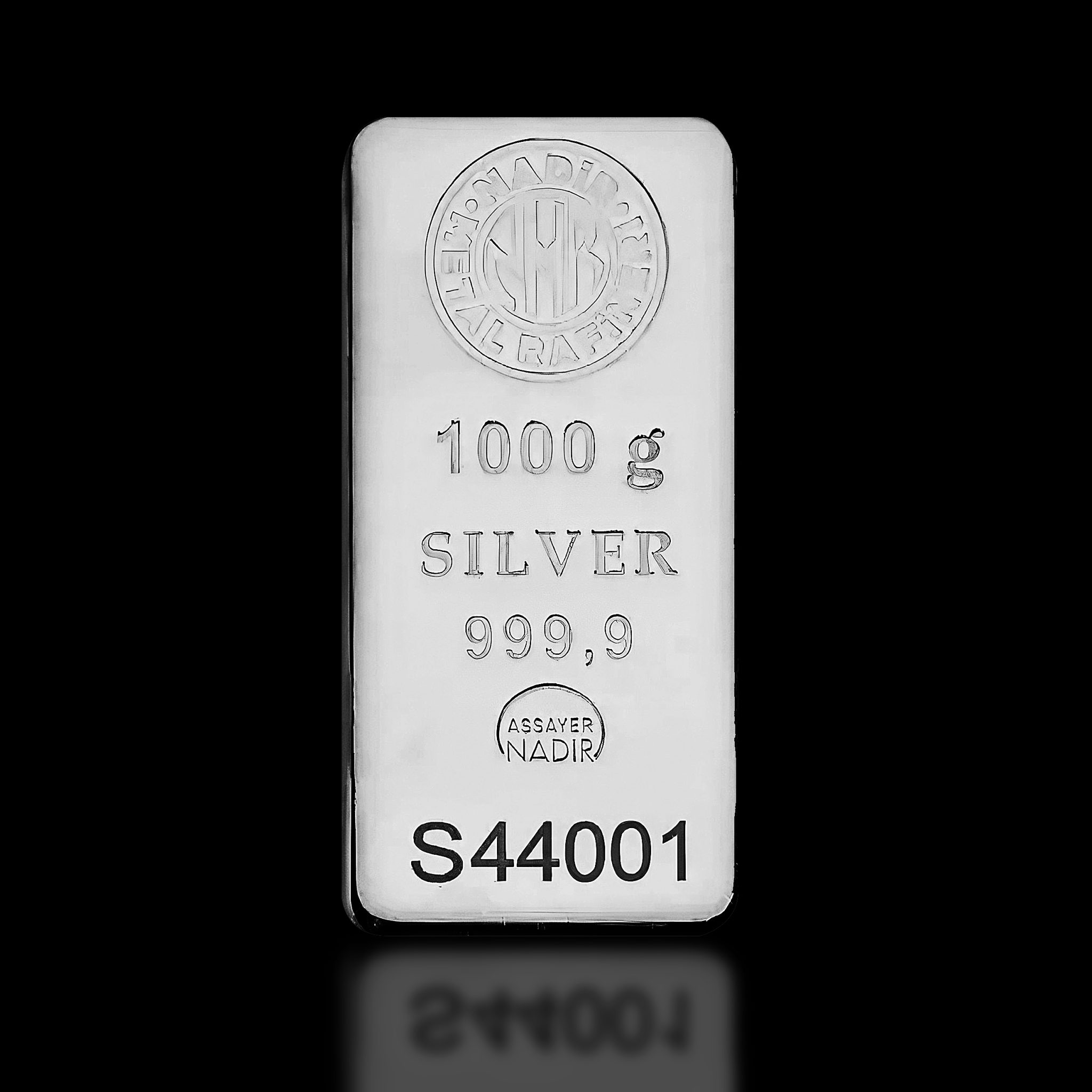 شمش نقره ندیر 1000 گرمی