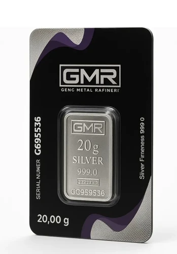 شمش نقره 20 گرمی gmr